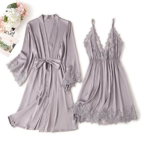 Ladies Night Dress With Matching Robe - Picture 3 of 27