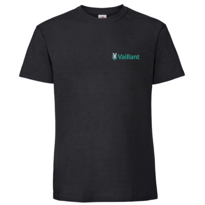 Fruit of Loom Vaillant Boiler T-Shirt Klempner, bestickt Arbeitskleidung Gasmonteur
