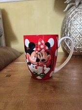 Authentic Disney Store: Minnie Micky Mouse & Pluto Mug Christmas Gift Cup Red ✅