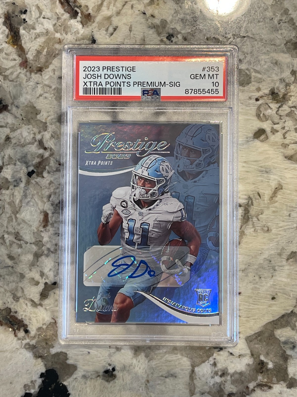 Josh Downs Panini Prestige #353 Xtra Points Premium-Signature