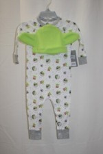 Disney Baby Star Wars Grogu Baby Yoda One Piece w/ Hat Size 9-12 Months NEW