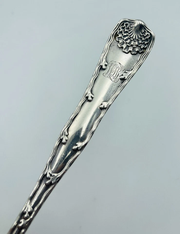 Tenedor de servir Tiffany & Co antiguo de plata esterlina borde ondulado 10" Foto 2 de 4