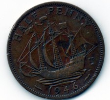 1946  Half Penny George VI  1/2d Collectors Coin&rsquo;s