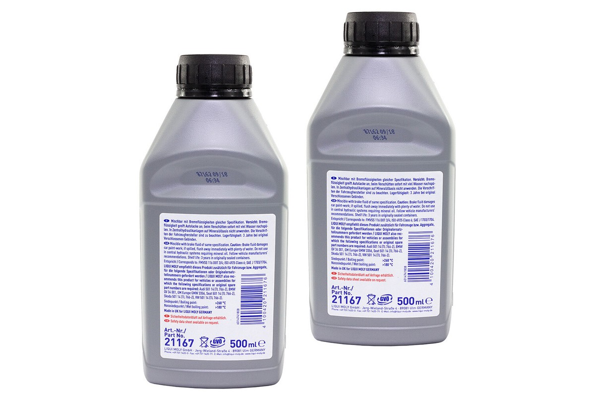 いの 1 Liter LIQUI MOLY Bremsflüssigkeit SL.6 DOT4 für BMW Cagiva Derbi