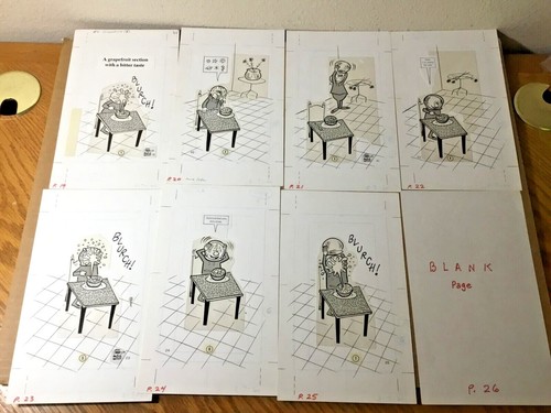 7x Al Jaffee dibuja una multitud página de arte original 1962 revista loca Alfred E. Newman - Imagen 2 de 9