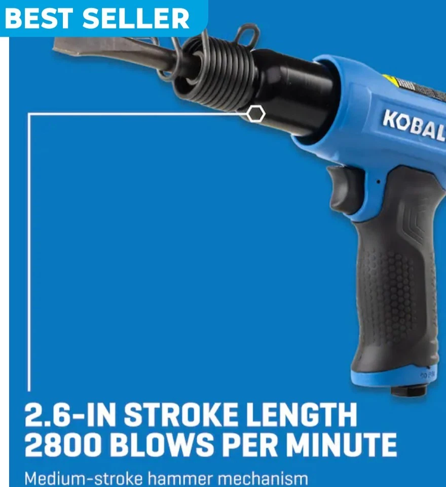 MARTILLO NEUMÁTICO COBALTO carrera media 2800 BPM Foto 4 de 4