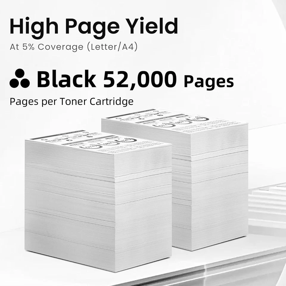 73D0HK0 Black Toner Cartridge for Lexmark CS943 CS943de 52000 Page Yield - Image 3 of 4