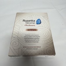 Rosetta Stone Chickasaw Level 1 CD/DVD, 4-Disc Audio/Video Language Learner