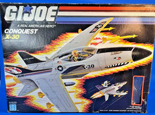 GI Joe conquest X-30 1986 Hasbro Complete with pilot Slip-Stream w Box