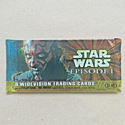 Star Wars Episode I Widevision (1999) Trading Cards Booster Topps Sticker Foil