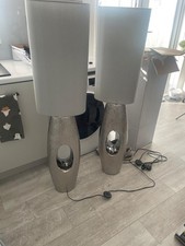 Used Next Chrome  Quinn Ceramic  Floor Lamp