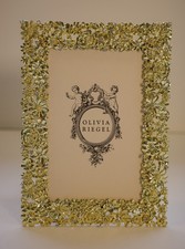 Olivia Riegel Crystal "Gold Everleigh" 4x6 Photo Frame New in Box