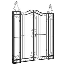Garden Gate Ornamental Fence Gate with Bolt Hinge Trellis Wrought