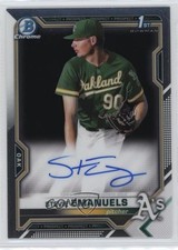 2021 Bowman Chrome Prospects Auto Stevie Emanuels #CPA-SE Auto 0z8v