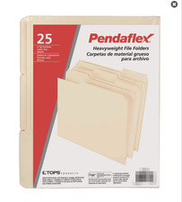 Pendaflex® Heavyweight File Folder, Manila, Letter size, 25 per Pack