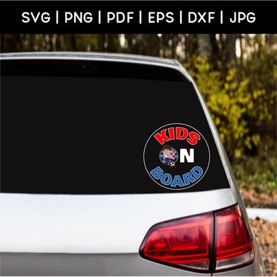 Kids on Board Rico Hajduk Split  DIGITAL File SVG PNG PDF EPS DXF JPG Car Decal