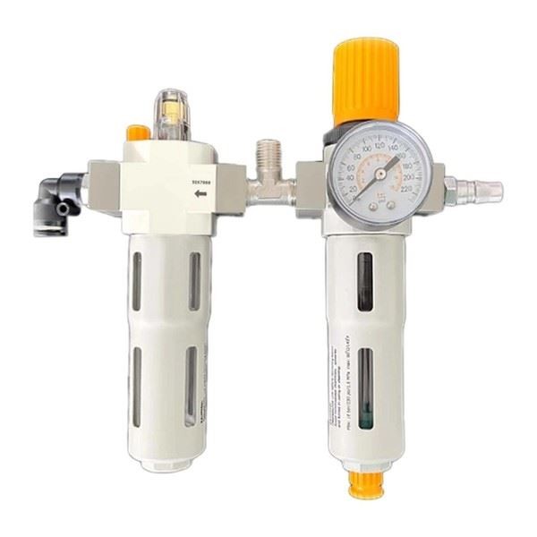 "Eurowagens Reifenwechsler ÖL-Wasserabscheider 1/4\" NPT Druckregler Mit Manometer"-image