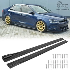 86.6'' Side Skirt Extension Rocker Panel Splitter Lips For VW Jetta MK5 MK6 MK7