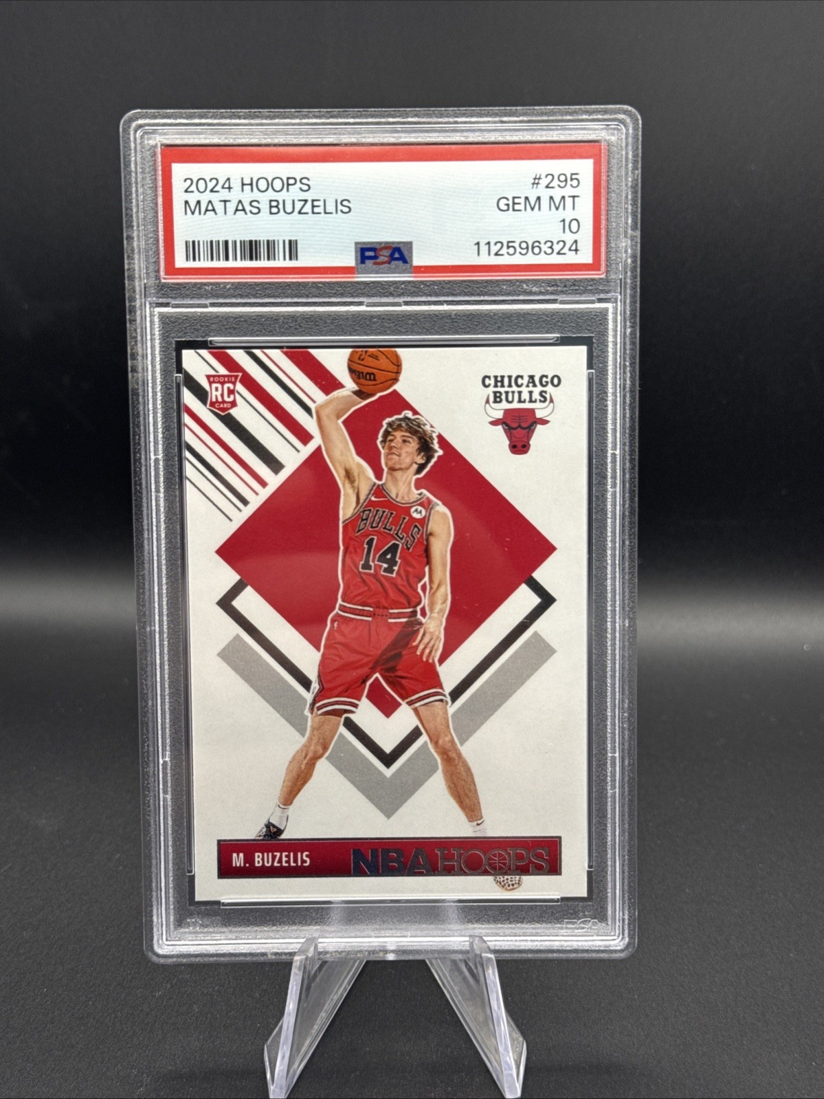 2024-25 Panini Nba Hoops - Hoops Tribute Matas Buzelis #295 Red Back (RC)