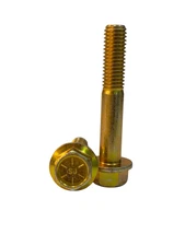 (25 Pcs) 1/2″-13x3" Grade 8 Hex Flange Bolt (PT) Zinc Yellow Trivalent