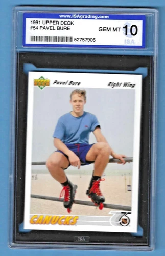 1991 Upper Deck Pavel Bure Canucks #54 Rookie ISA 10 #52757906 HOF 2012