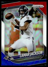 2025 Prizm Red White Blue Prizms Lamar Jackson Baltimore Ravens #78