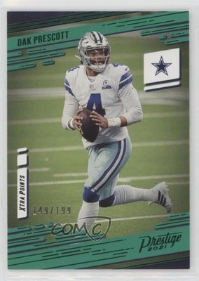 2021 Panini Prestige Xtra Points Green 149/199 Dak Prescott #9 ng3