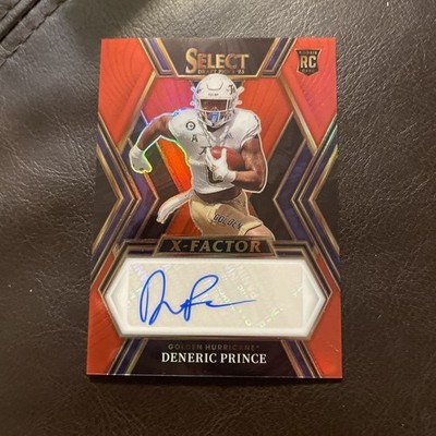 2023 Panini Score Select Red X-Factor Deneric Prince Rookie Auto