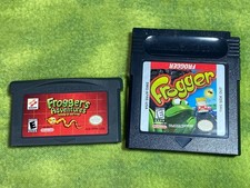 Frogger GBC + Frogger's Adventures Temple of the Frog GBA Lot, Tested & Working