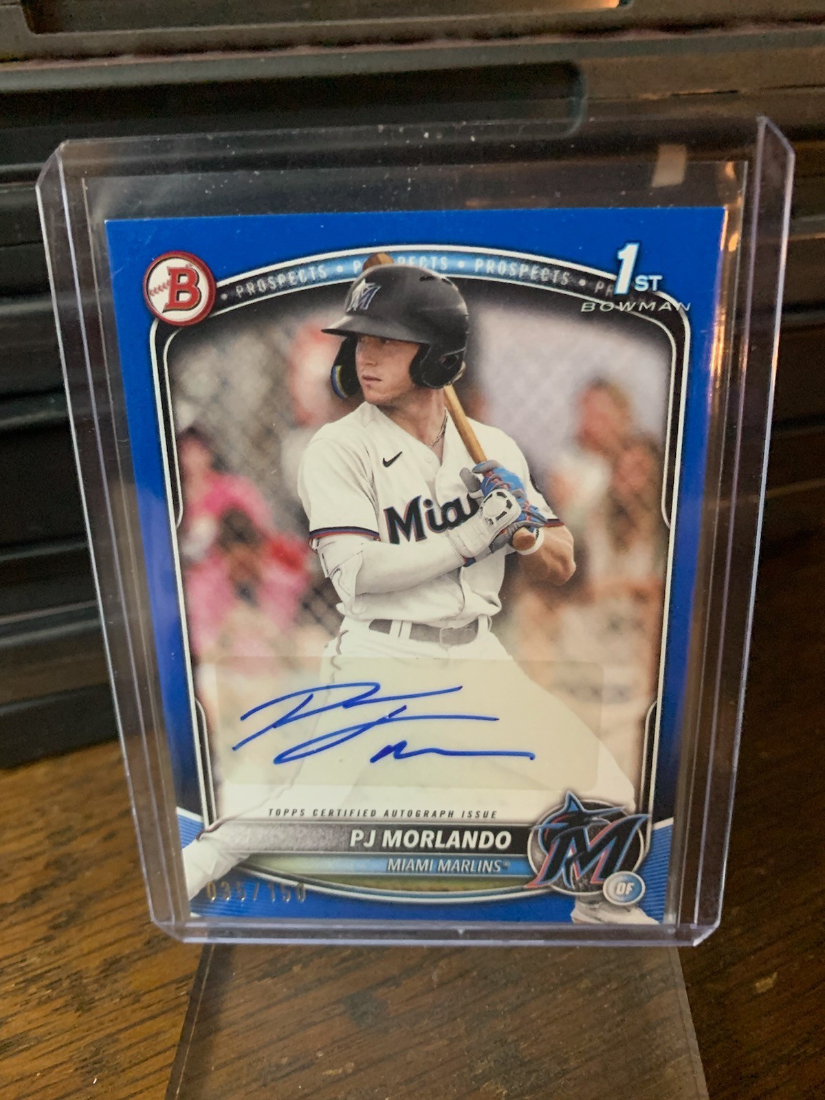 PJ Morlando 2025 Bowman Paper True Blue Auto /150 #BPA-PM