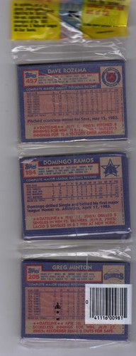 1984 Topps Baseball ... Factory Sealed Rack Pack ... Reggie Jackson - Picture 2 of 2