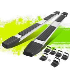 6" Flat Style Side Step Bar Running Boards for Ford F150 250 350 Crew Cab 15-22