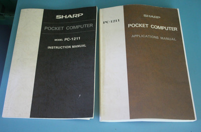 Sharp PC-1211 Pocket Computer Applications +  Instruction Manual ORIGINAL VTG