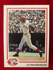 TOUGH! Ron Oester 1986 Texas Gold Cincinnati Reds #16 (Not Topps / Kahns)