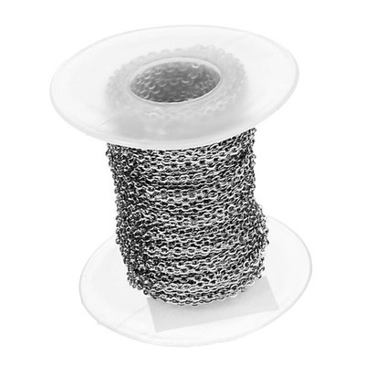10 Yard DIY Stahlkabel Open Link Schmuckherstellung Kettenzubehör