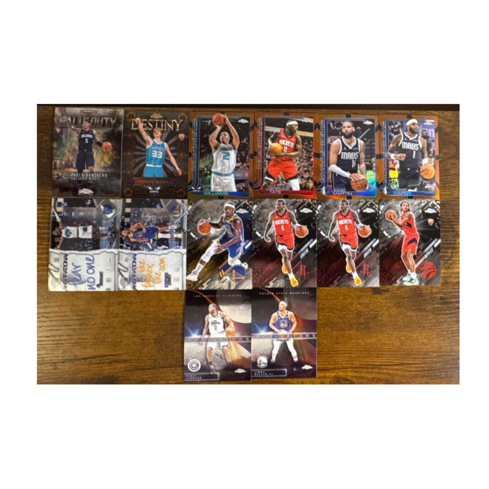 Topps Chrome 14 Card Lot Destiny Rookie NBA Ball of Duty Basketball refractor
