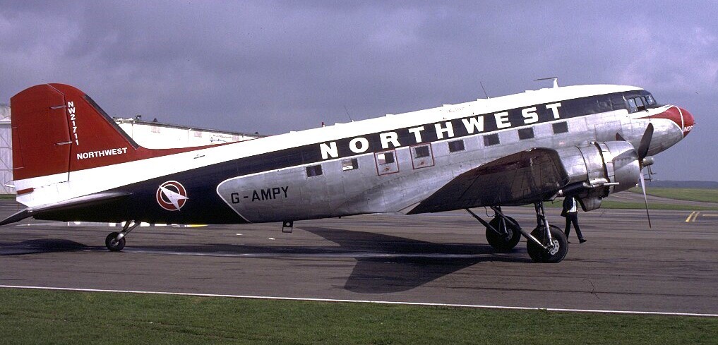 Historic Douglas DC3 Northwest Airlines 1:72 Scale EXTREMELY RARE