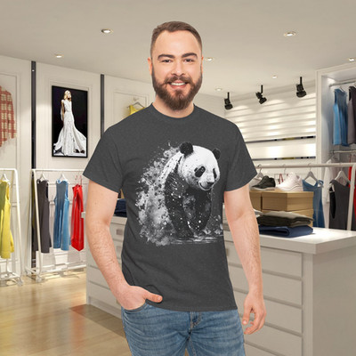 Panda Drawing Animal Print Art Animal Lovers Panda T-Shirt