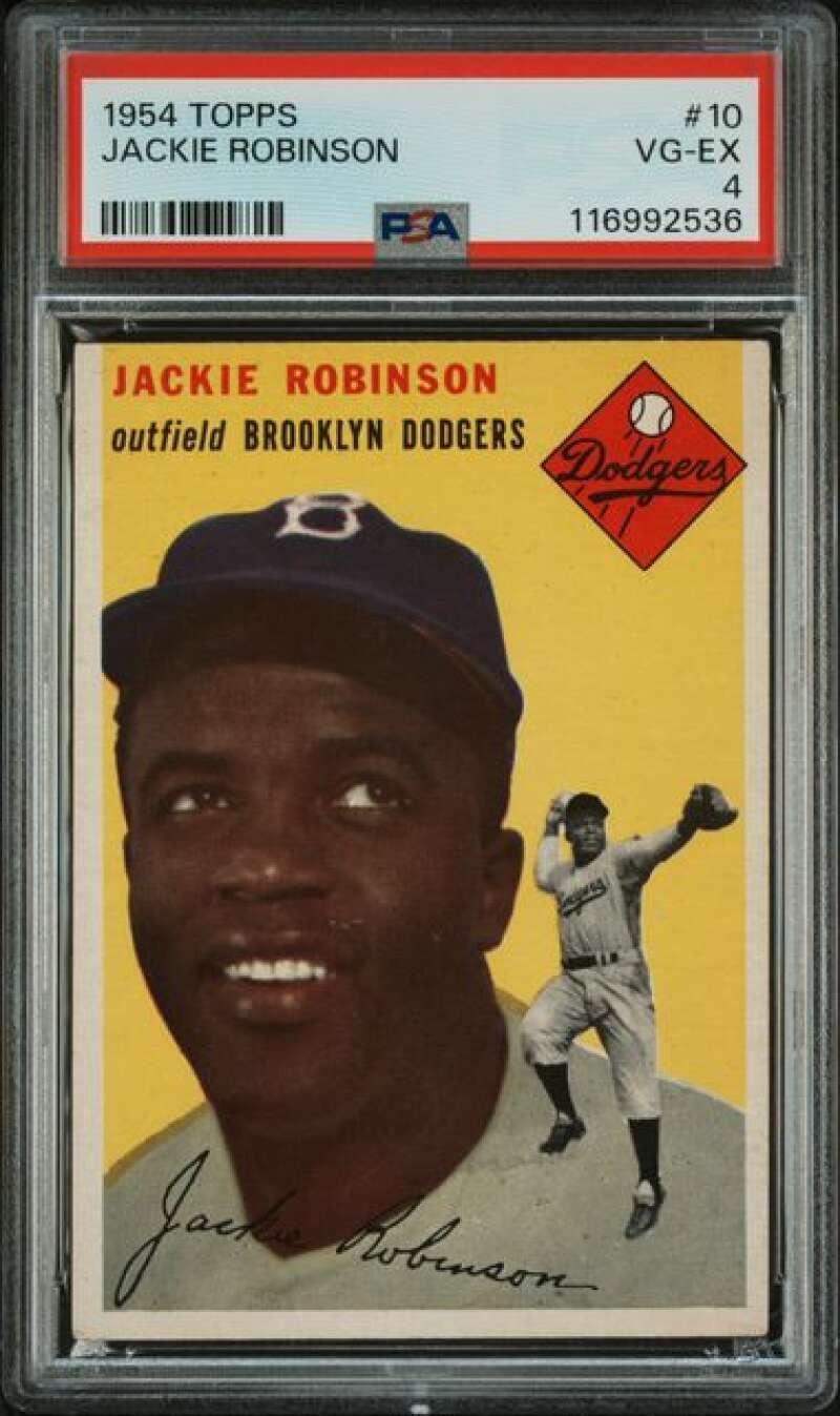 1954 Topps #10 Jackie Robinson PSA 4 Brooklyn Dodgers (2536) | eBay