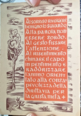 Postcard No. 9 P. N.S.G.C. AL SMILSO TURN Soc. LIFE AND THOUGHT 1941-1853