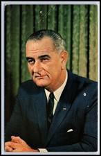 Postcard Lyndon Baines Johnson 36th US President   M53