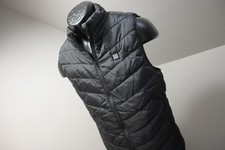 Heated Puffer Vest Black Full Zip Golf Camp Cold Weather Mens Small No Battery