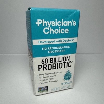 Physician's Choice 60 Billion Probiotic 30 veg capsules Exp 2027+