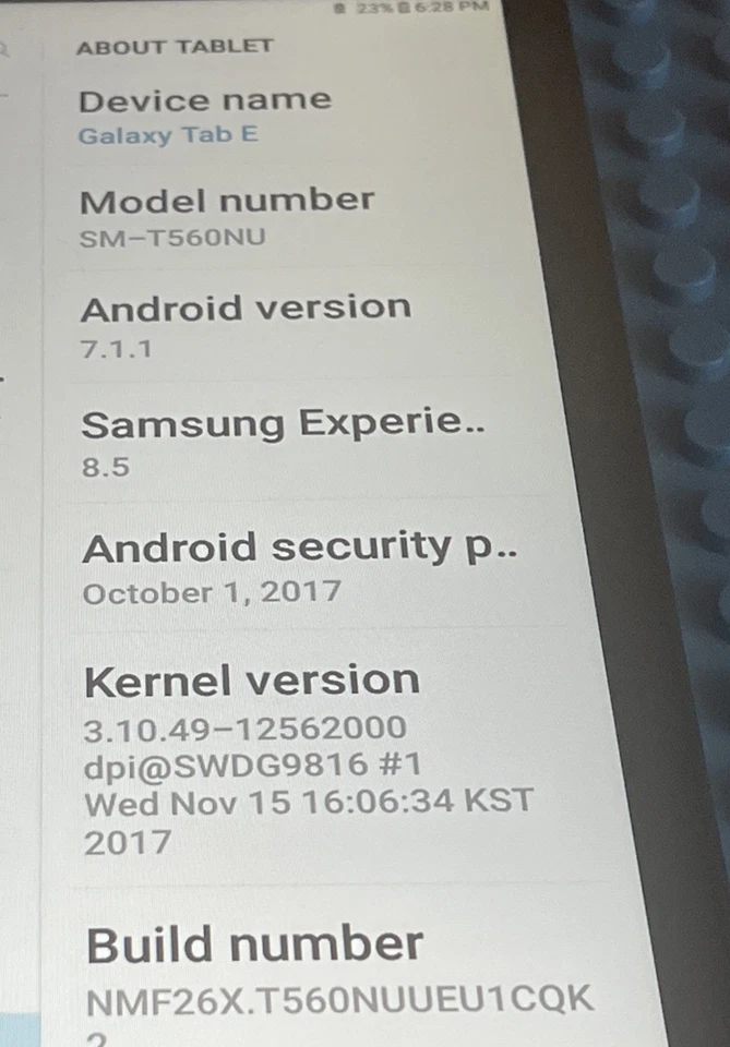 Samsung Galaxy Tab E, 9.7 Inches, SM-T560, 16GB, Android, WiFi-Only, 👀 Info - Image 2 of 4