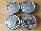 Toyota 57mm Alloy Wheel Centre Caps x4 Genuine Aygo Prius Corolla Yaris