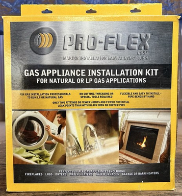 #ad Pro Flex Gas Appliance Installation Kit PFSAGK 2000C Natural Gas or Propane $69.99