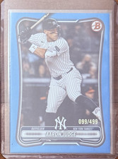 Topps 2026 Bowman Baseball Aaron Judge #99 Sky Blue 99/499 Yankees Jersey Number