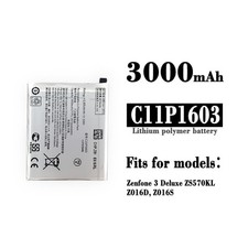 Batería Nueva C11P1603 Para ASUS Zenfone 3 Deluxe ZS570KL Z016D Z016S 3000mAh