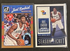 Joel Embiid - 2016 Panini Donruss #1 / 2015 Panini Contenders Draft Picks #48