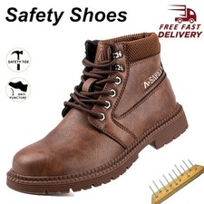 Waterproof Work Boots Mens Safety Shoes Steel Toe Botas De Trabajo Para Hombre